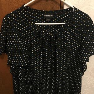 Liz Claiborne polka dot dress shirt